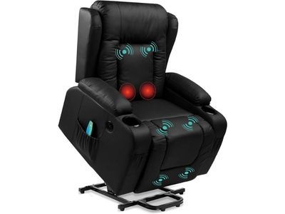 Best Choice Products Electric Power Lift Recliner Massage Chair for watching Tv - Black