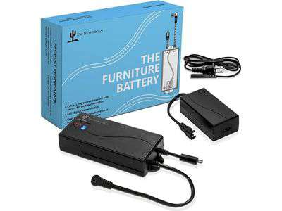 Blue Cactus Wireless 2500mAh Rechargeable Universal Battery Pack for Reclining Furniture with LCD Display