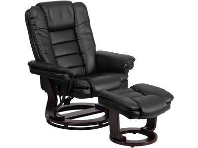 Flash Furniture Contemporary Multi-Position Recliner with Ottoman for petite and short individuals