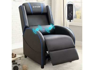 Homall Gaming lumbar Recliner Chair with message and heat therapy for back pain