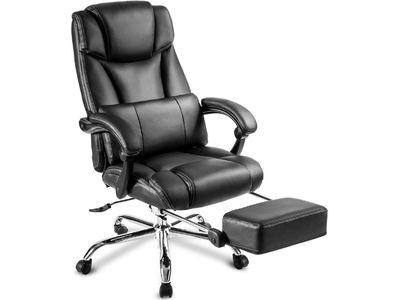 JULYFOX Reclining Office Chair With Footrest