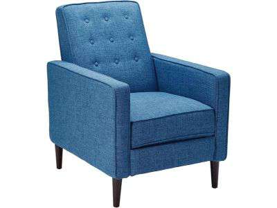 Christopher Knight Home Macedonia Mid Century Modern Tufted Back Fabric Recliner (Muted Blue) - The best blue recliner chair of 2024