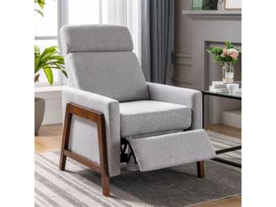 Merax Modern Mid Century Upholstered Recliner Chair