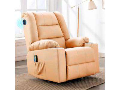 COMHOMA Heated Massage Recliner Chair with Speaker